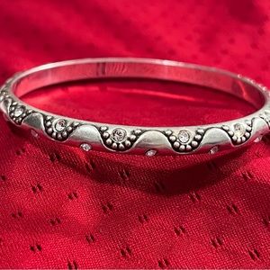 Brighton Silver and Swarovski Bangle
